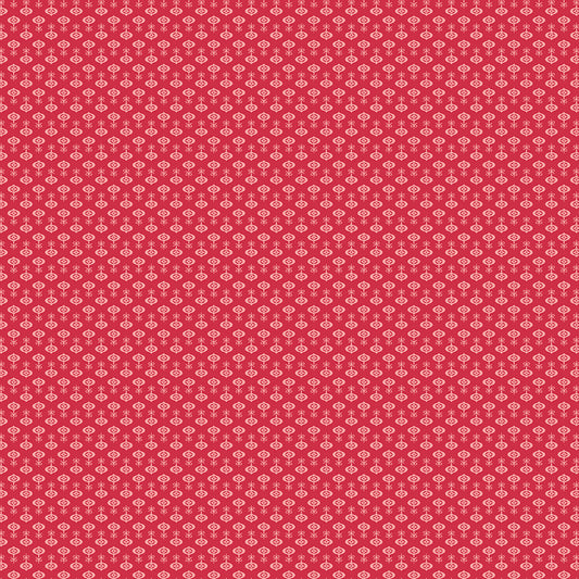 Lori Holt Home Town Holiday Fabric C14912-RILEYRED