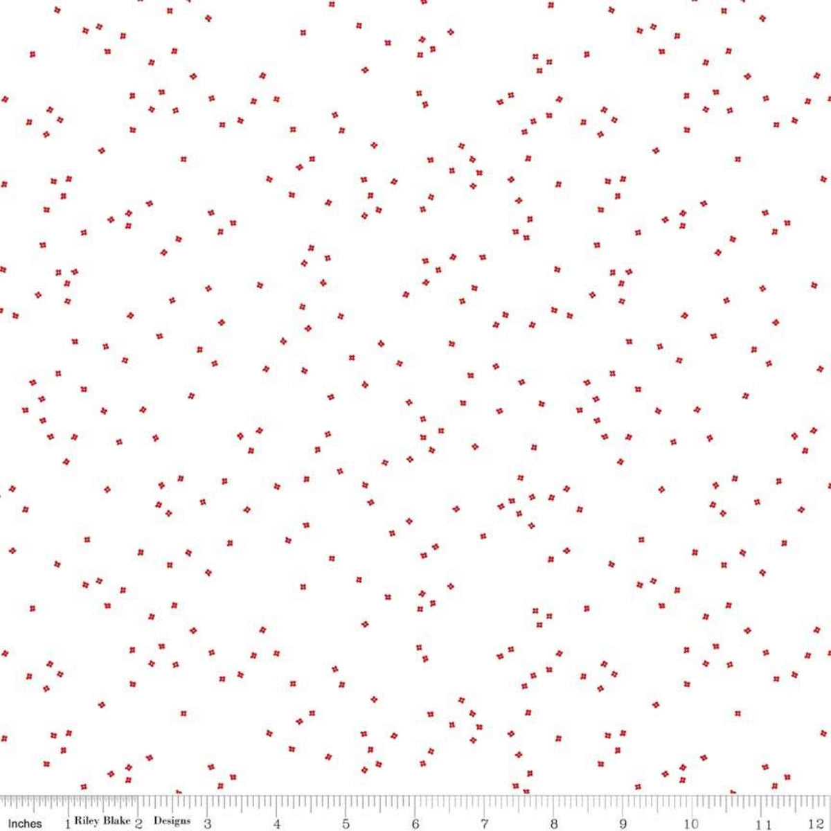 Blossom by Riley Blake - Red on White C730-RED