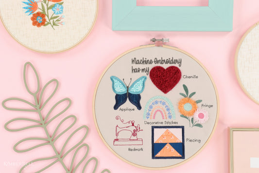 Kimberbell Digital Dealer Exclusives 3 March 2024 - Embroidery Hoop Stitch Sampler embroidery design
