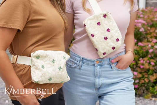 Kimberbell Digital Dealer Exclusives 3 May 2024 - Paisley in Bloom Belt Bag embroidery design
