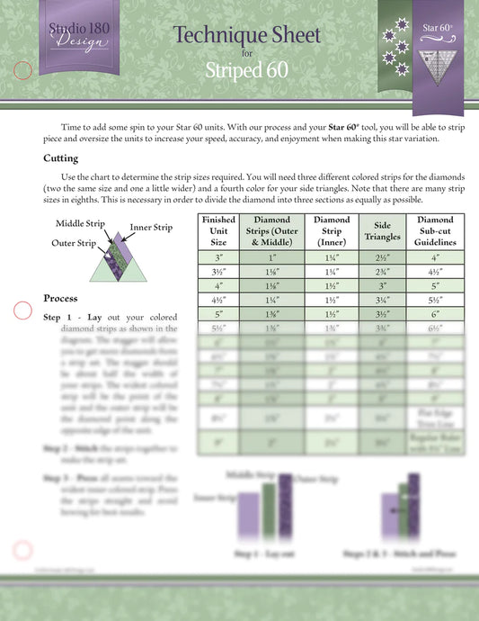 Studio 180 Striped 60 Technique Sheet