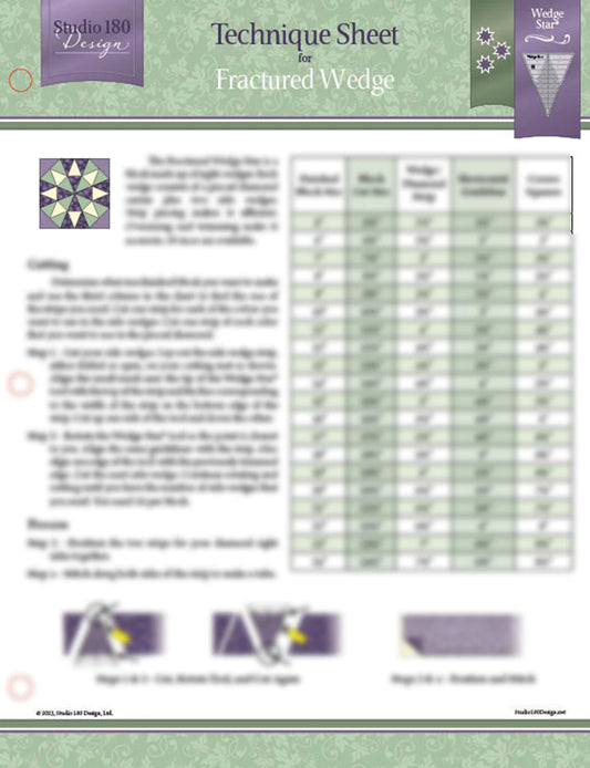 Studio 180 Design Fractured Wedge Technique Sheet