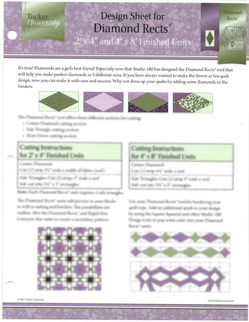 Tucker University Diamond Rects Design Sheet (Class 1-901 Freshman Year)