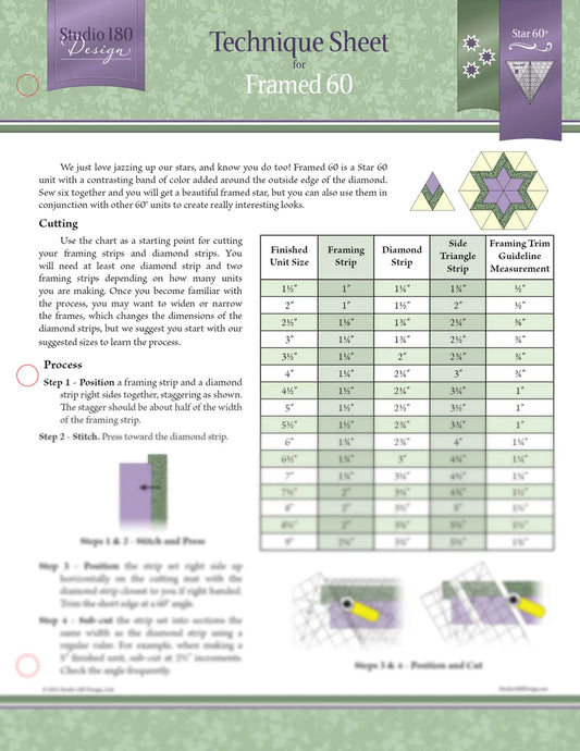 Studio 180 Framed 60 Technique Sheet