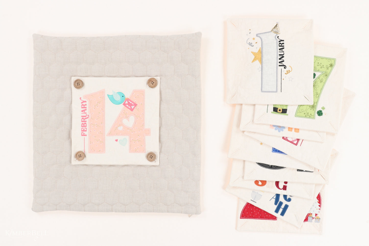 Fabric Kit for Kimberbell Save the Date Pillow - February 14th