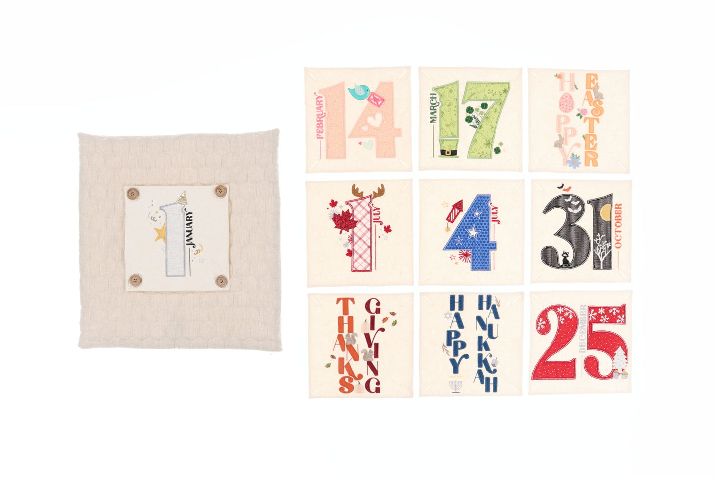 Fabric Kit for Kimberbell Save the Date Pillow - December 25th