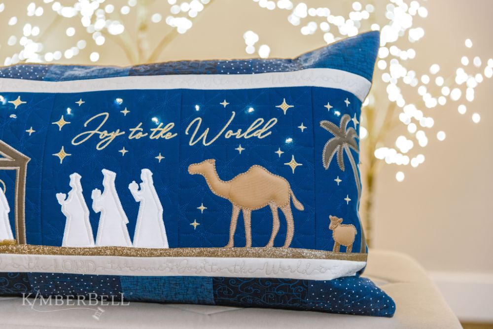Kimberbell Nativity Bench Pillow Embroidery Design Collection
