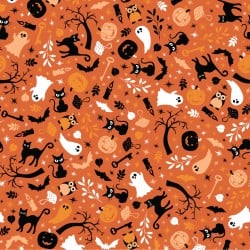 Kimberbell Pumpkins & Potions fabric MAS10571-O