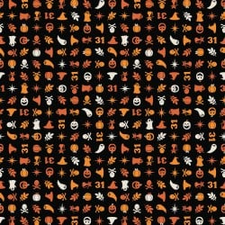 Kimberbell Pumpkins & Potions fabric MAS10573-J