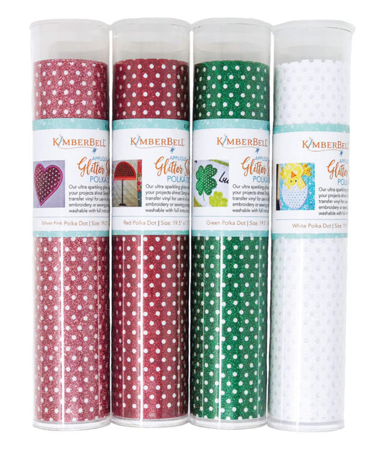 Kimberbell Applique Glitter Sheets - Polka Dot