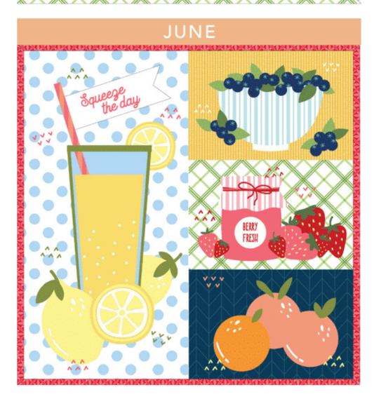 Kimberbell Mini Quilt FABRIC KIT ONLY - June