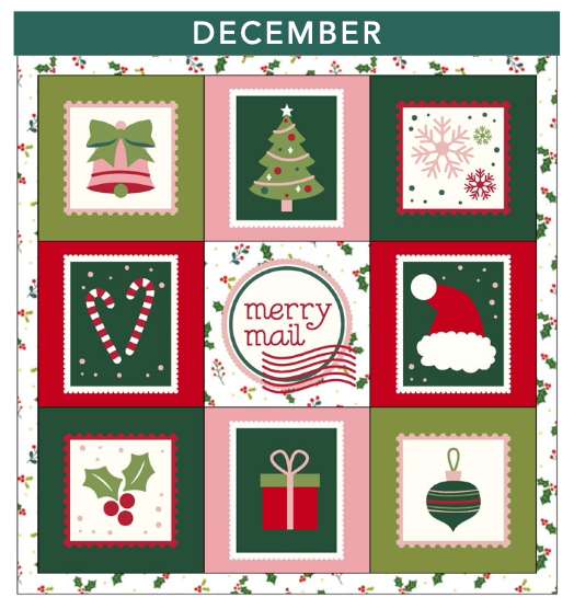 Kimberbell Mini Quilt FABRIC KIT ONLY - December