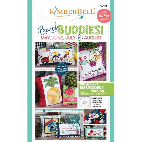 Kimberbell Bench Buddies: May, June, July, Aug, Machine Embroidery CD