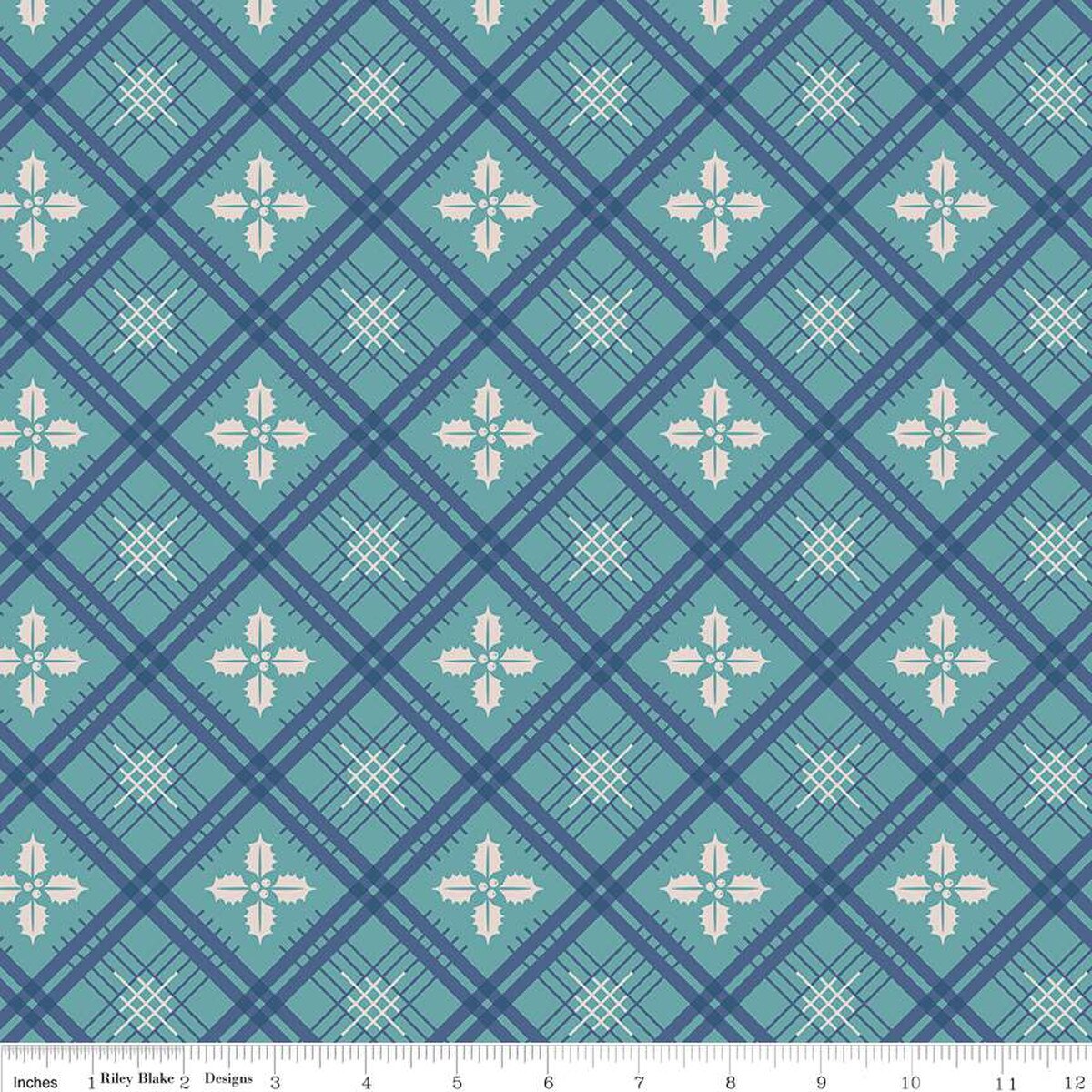 Lori Holt Home Town Holiday 107/108" Wideback WB14927-RAINDROP