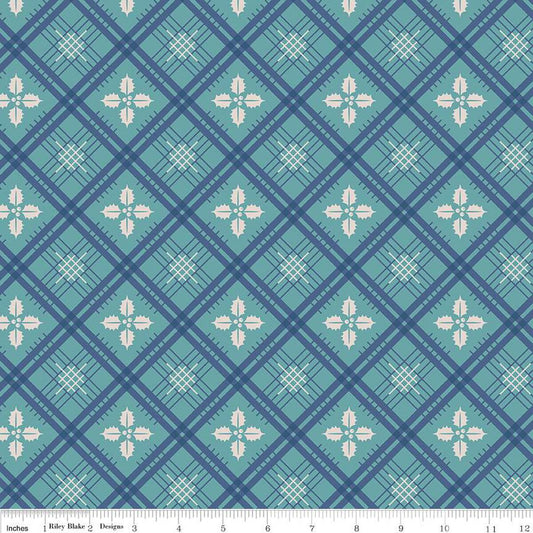 Lori Holt Home Town Holiday 107/108" Wideback WB14927-RAINDROP