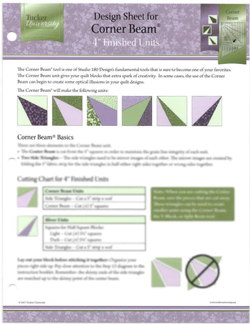 Tucker University Corner Beam Design Sheet (Class 1-501)