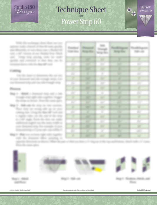 Studio 180 Power Strip 60 Technique Sheet